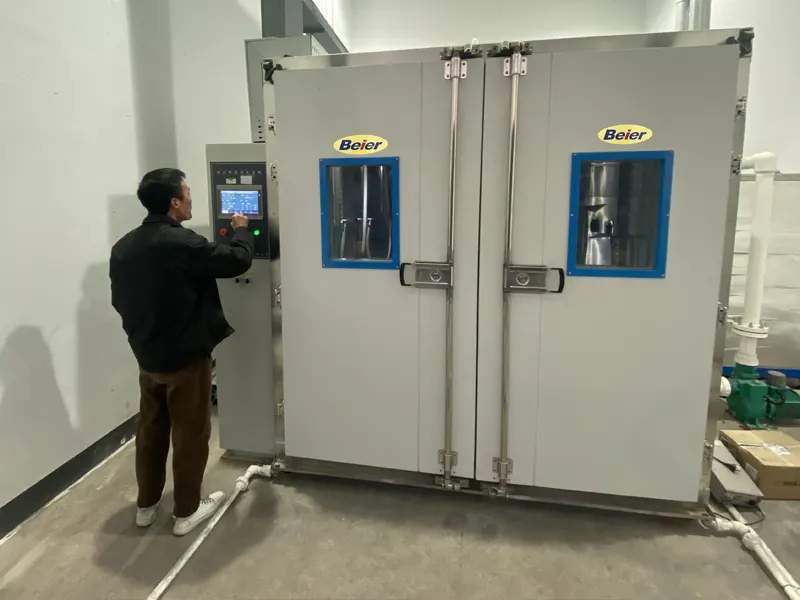 غرفة اختبار درجة الحرارة والرطوبة بدخول مشي للمعهد الإقليمي للاختبار في هونان (2023)